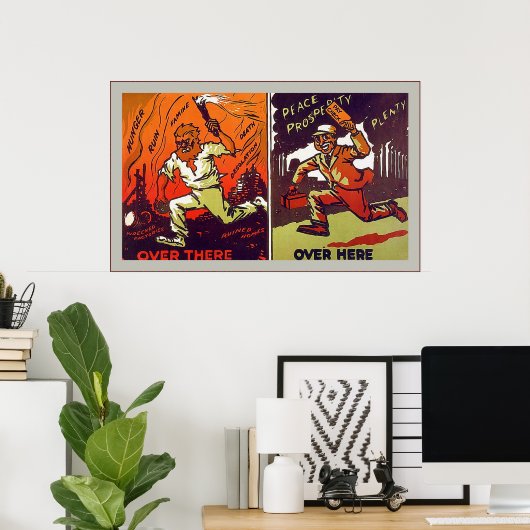 向こうの~向こうの~ヴィンテージ大戦1 ポスター (ホームオフィス)