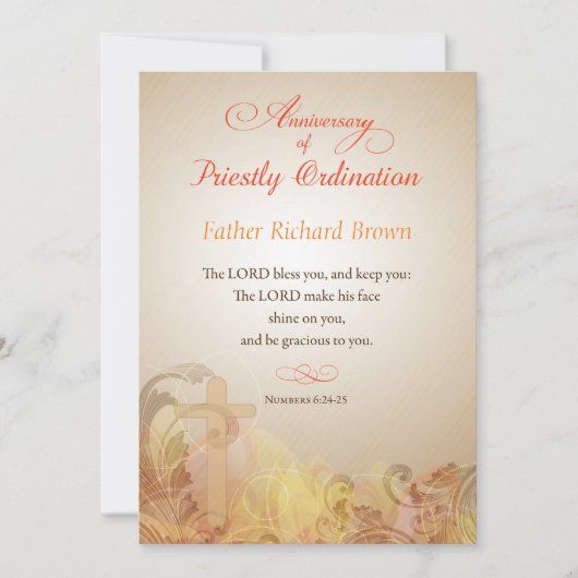 向こうリチャードカスタム・ブラウン、Ord60周年記念 招待状 (正面)