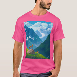 向こう側のロング Tシャツ