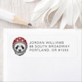 向こう見ずのパンダは|あなたの名前を加えます ラベル (インサイチュ)