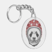 向こう見ずのパンダ キーホルダー (正面左)