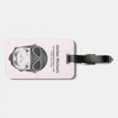 向こう見ずのブタは|あなたの名前を加えます ラゲッジタグ (裏面横)