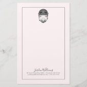 向こう見ずのブタは|あなたの名前を加えます 便箋 (正面)