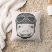 向こう見ずのブタ クッション (ブランケット)