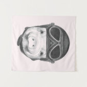 向こう見ずのブタ タペストリー (正面(横))