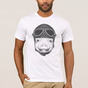 向こう見ずのブタ Tシャツ