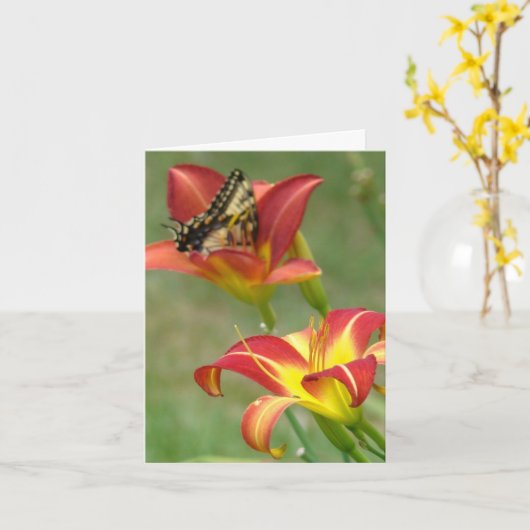 向こう驚異 カード (黄色い花)