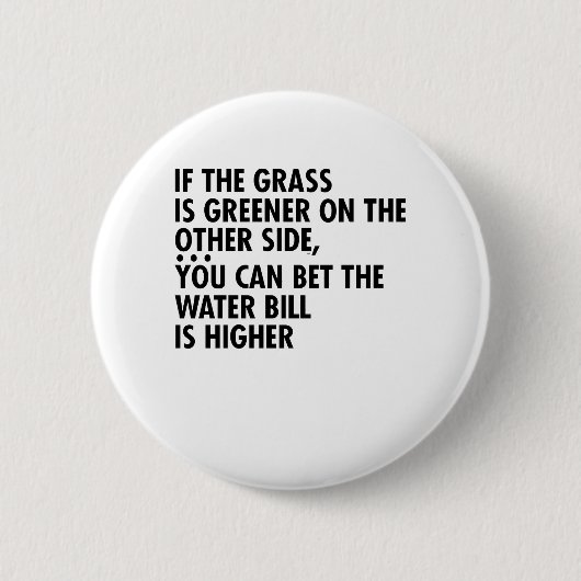 向もしこう側は草が生えている 缶バッジ (正面)