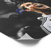 向上心を忘れるな - サッカーのモチベーションを高める名言 ポスター (角)