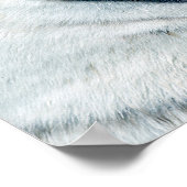 向赤と白かい合う虎 ポスター (角)