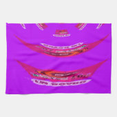 君おもしろいに恋しく思は退屈だ キッチンタオル (横)