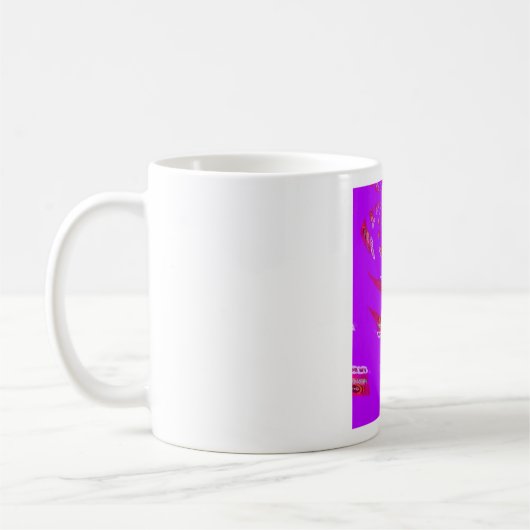 君おもしろいに恋しく思は退屈だ コーヒーマグカップ (左)
