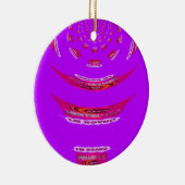 君おもしろいに恋しく思は退屈だ セラミックオーナメント (右)