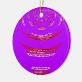 君おもしろいに恋しく思は退屈だ セラミックオーナメント (左)