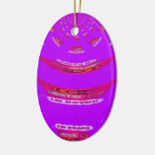 君おもしろいに恋しく思は退屈だ セラミックオーナメント (左)