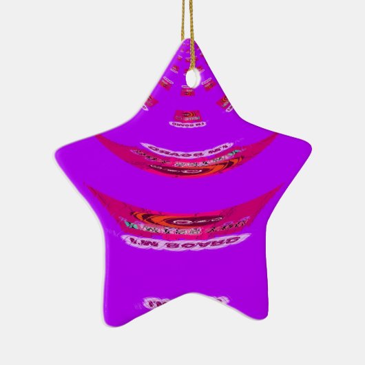 君おもしろいに恋しく思は退屈だ セラミックオーナメント (右)