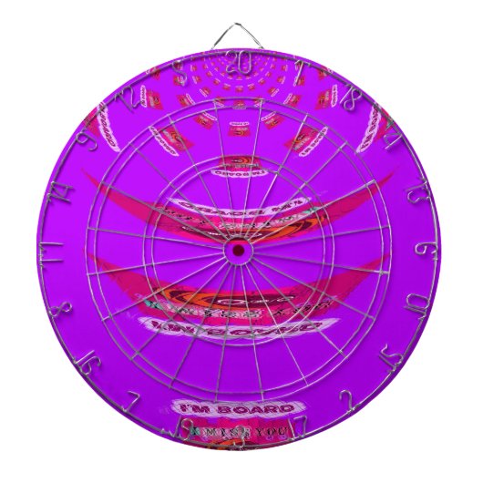 君おもしろいに恋しく思は退屈だ ダーツボード (正面)