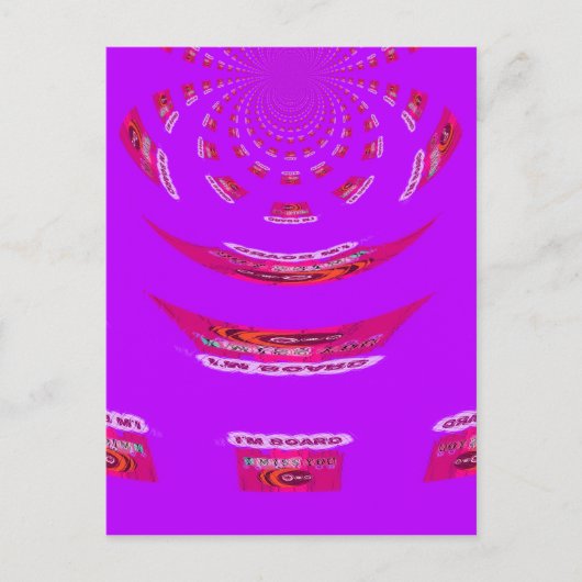 君おもしろいに恋しく思は退屈だ ポストカード (正面)