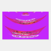 君おもしろいに恋しく思は退屈だ 長方形シール (正面)