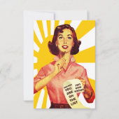 君おもしろいはレトロになるよ 招待状 (正面)