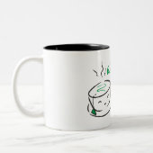 君おもしろいは僕の茶最高のだ、君は僕の大物だ ツートーンマグカップ (左)