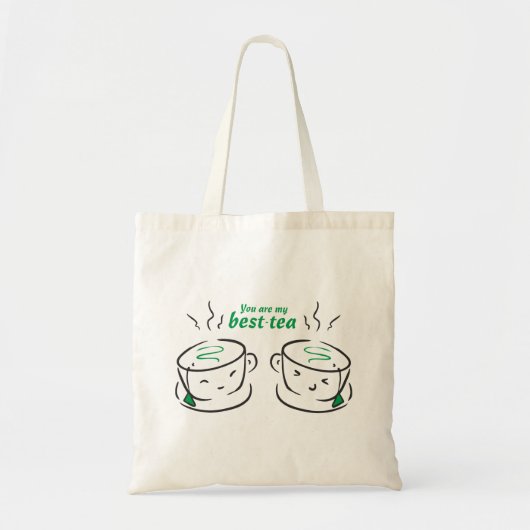 君おもしろいは僕の茶最高のだ、君は僕の大物だ トートバッグ (正面)