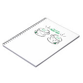 君おもしろいは僕の茶最高のだ、君は僕の大物だ ノートブック (左側)