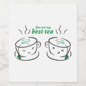 君おもしろいは僕の茶最高のだ、君は僕の大物だ ワインラベル (シングルラベル)