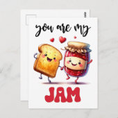君おもしろいは私のジャムパニーバレンタイン ポストカード (正面/裏面)