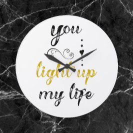 君かわいらしは僕の命を軽くする ラージ壁時計