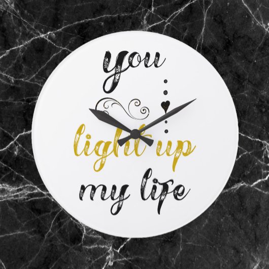 君かわいらしは僕の命を軽くする ラージ壁時計