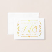 君がいないと言えぬ | ゴールドフォイルカード 箔カード (封筒付き正面)