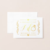 君がいないと言えぬ | ゴールドフォイルカード 箔カード (封筒付き正面)