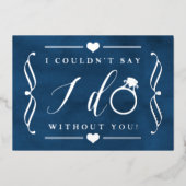 君がいないと言えぬ 実在 |  箔招待状 (正面)