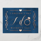 君がいないと言えぬ 実在 |  箔招待状 (正面)