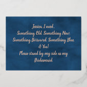 君がいないと言えぬ 実在 |  箔招待状 (裏面)