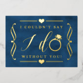 君がいないと言えぬ 実在 |  箔招待状 (正面)