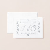 君がいないと言えぬ | 銀箔カード 箔カード (封筒付き正面)