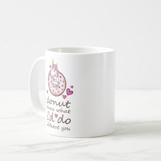 君がいなかったら何をしたらいいか分からない | Unicorn コーヒーマグカップ (正面左)