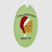 君がいなくてワッフルのクリスマスを過ごす オーナメント (正面)