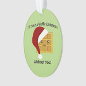 君がいなくてワッフルのクリスマスを過ごす オーナメント (正面)