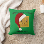 君がいなくてワッフル・クリスマスを過ごす クッション (ブランケット)