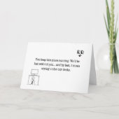 君がいなければ我々は泣き叫びになる サンキューカード (正面)