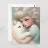 君がいなければ決して猫好き ポストカード (正面/裏面)