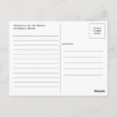 君がここにいたらよかったのに！メイン州オグンキットビーチ ポストカード (裏面)