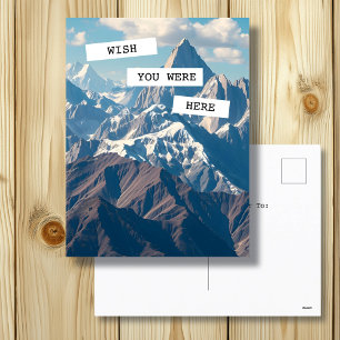 君がここにいたらよかったのに   山 ポストカード