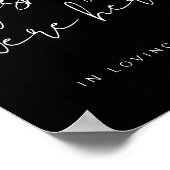 君がここにいないことを切に願う、黒いエッジが効いたサインだよ、JOVI ポスター (角)