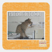 君がそこで何をしたか見える スクエアシール (正面)