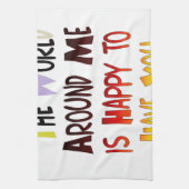 君がのまわりに居て嬉しい世界だ キッチンタオル (縦)