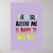 君がのまわりに居て嬉しい世界だ ポスター (正面)